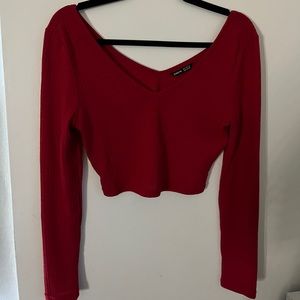 Shein Long Sleeve Crop Top